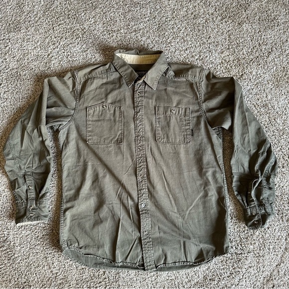 Burton Mens Chennai army green Jacket Durable Goods Size Medium uw - Picture 1 of 6